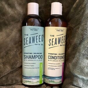 NEW The SEAWEED Bath Co. Balancing Argan Shampoo & Conditioner Duo - 12 Fl. oz